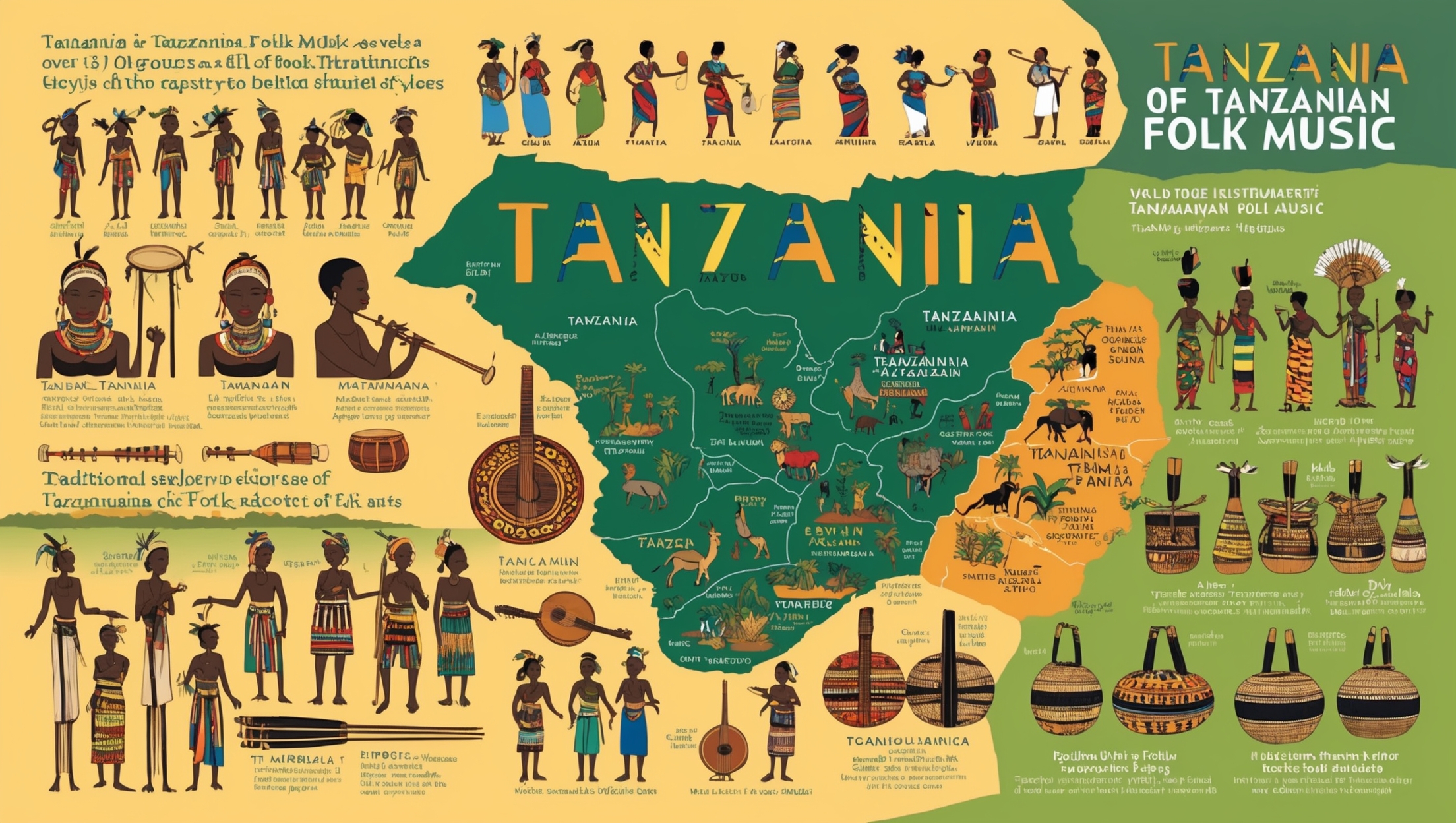 The Rich Tapestry of Tanzanian Folk Music: History, Instruments, Styles, and Environmental Influences